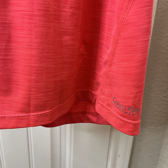 Calvin Klein Performance Quick Dry Hot Pink Racerback Stretch Tank Top Size M - Picture 2 of 9